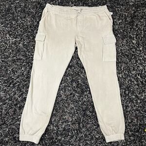 SameGang Beige Cargo Sweatpants Men’s Sz 2XL New